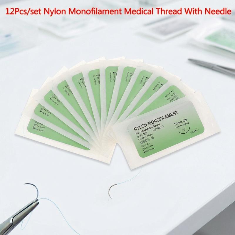 Medical Lab Kit - Nylon Monofilament Suture Practice Kit 12