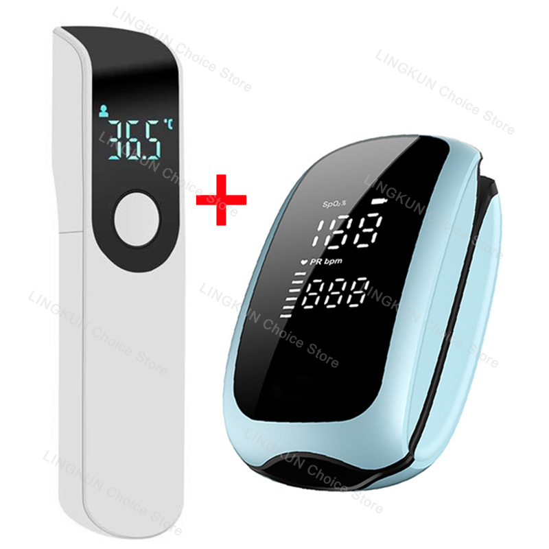 Pulse Oximeter - Rechargeable Oximeter Infrared Fever Thermometer Digital