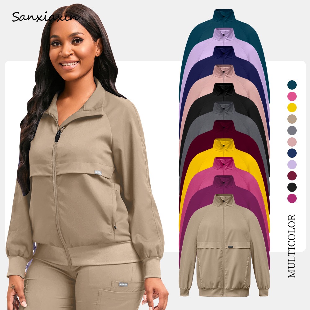 Medical Lab Coats - Medical Work Tops Surgical Jacket Multicolor