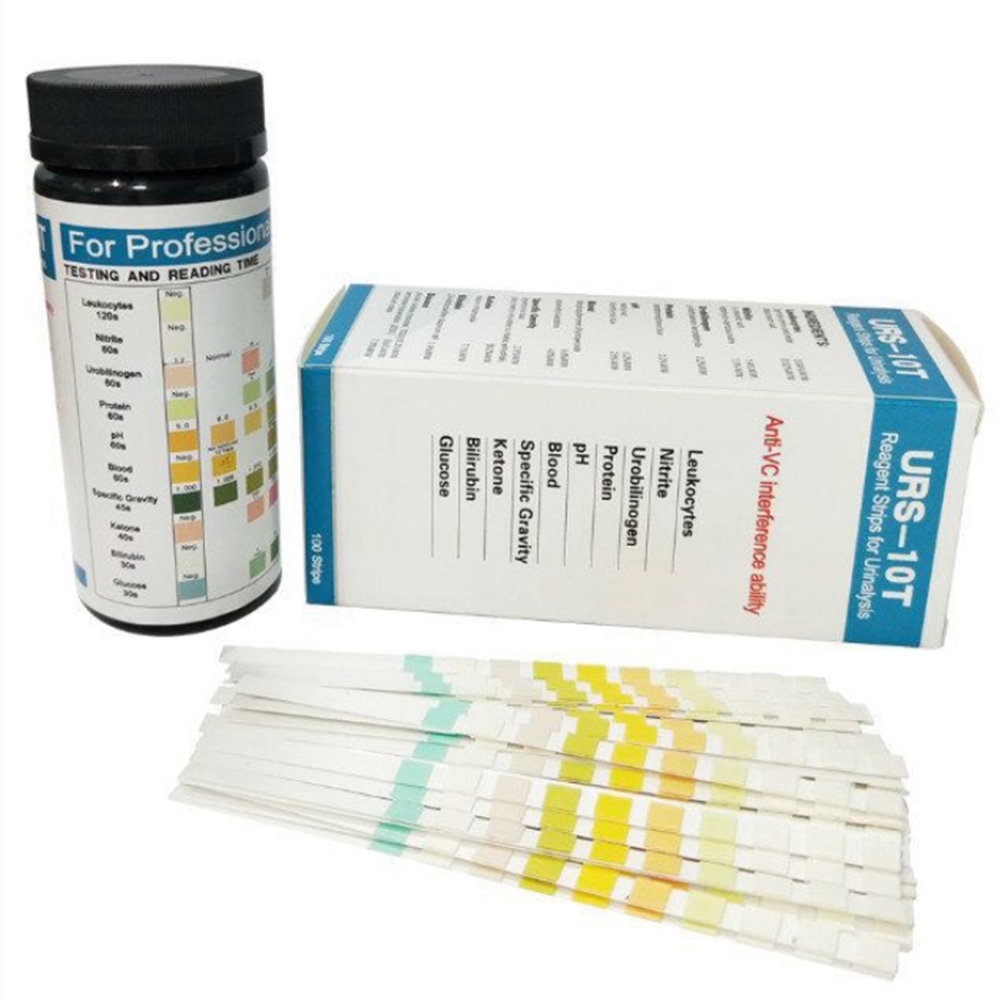 QWE-100 Strips URS-10T Urinaly - Urinalysis Reagent Strip ulasan dan harga