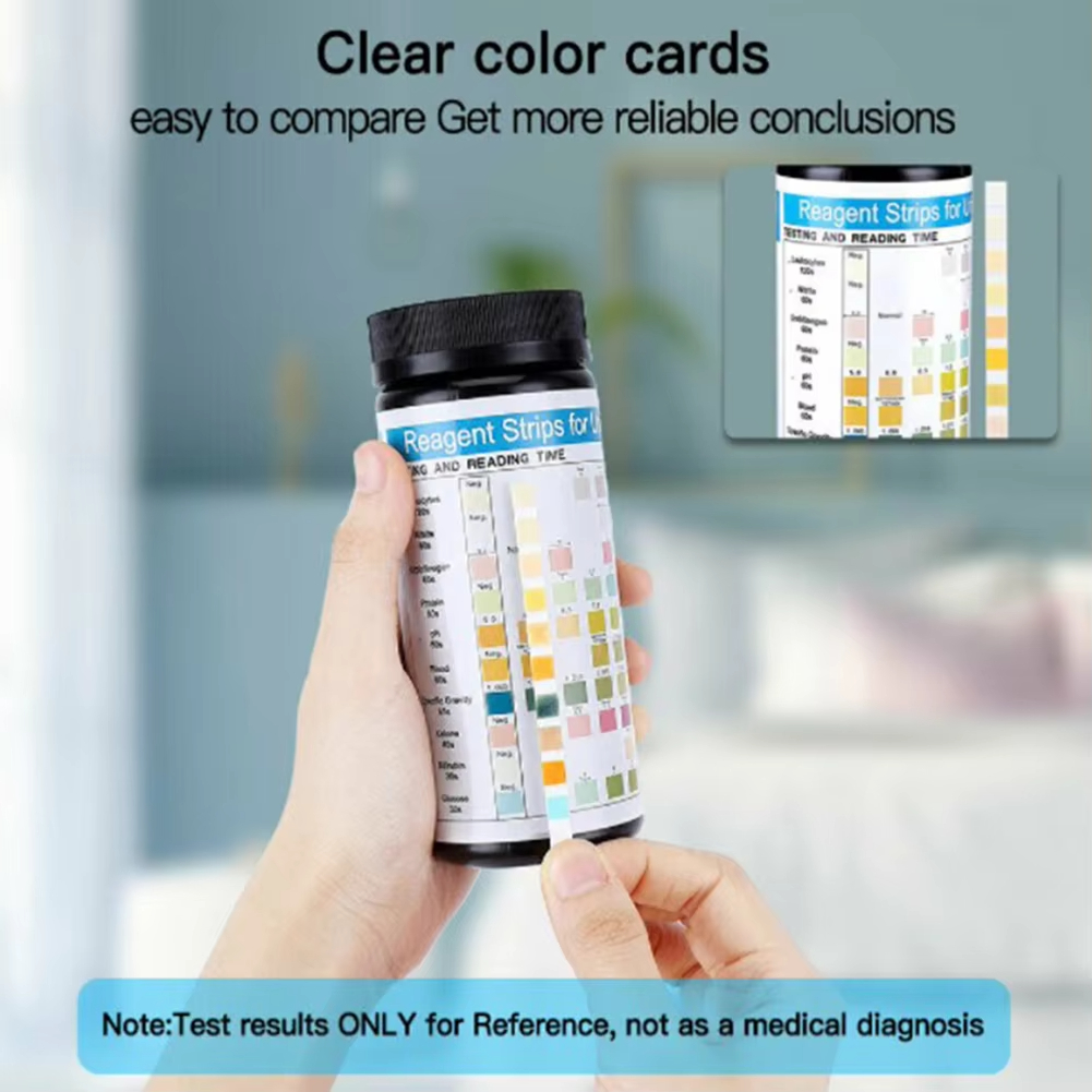 100 Strips URS-10T Urine Test  - Urinalysis Reagent Strip ulasan dan harga
