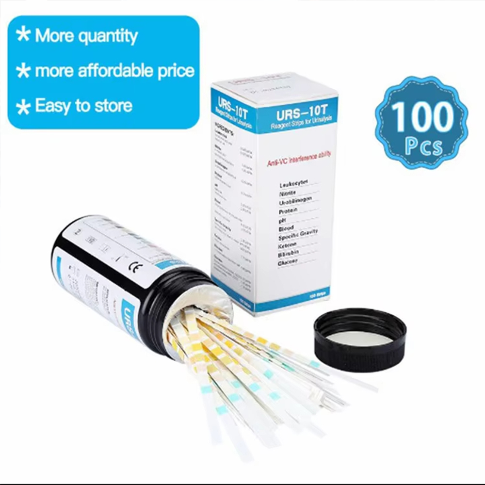 100 Strips URS-10T Urine Test  - Urinalysis Reagent Strip ulasan dan harga