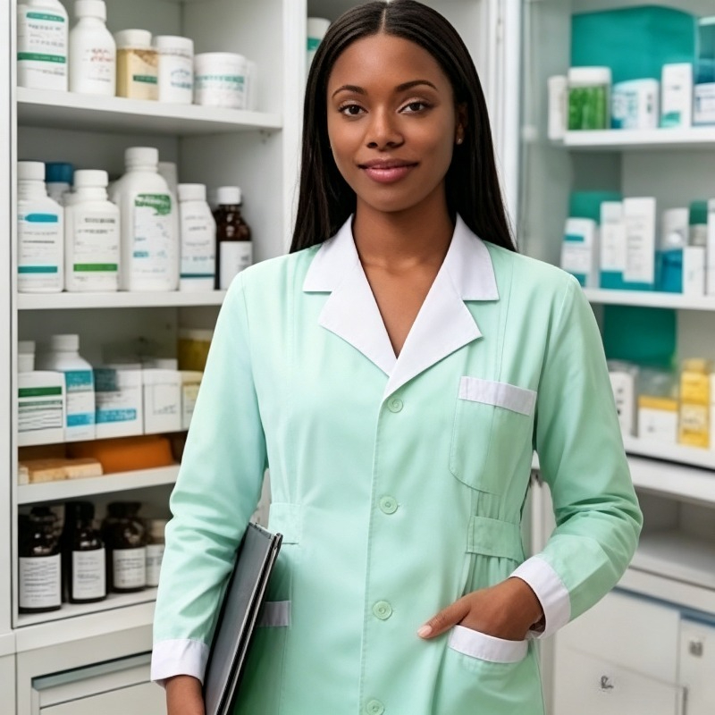 Pharmacy Workwear, White Lab C - Medical Lab Coats ulasan dan harga
