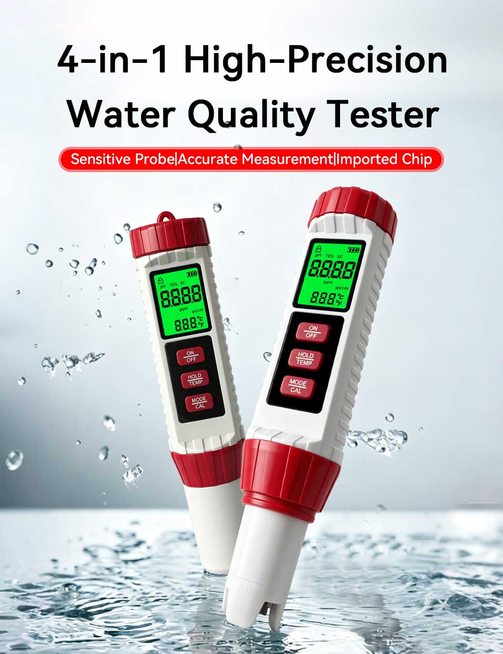 2026 New Arrival 4 in 1 PH Met - Ph Meter ulasan dan harga