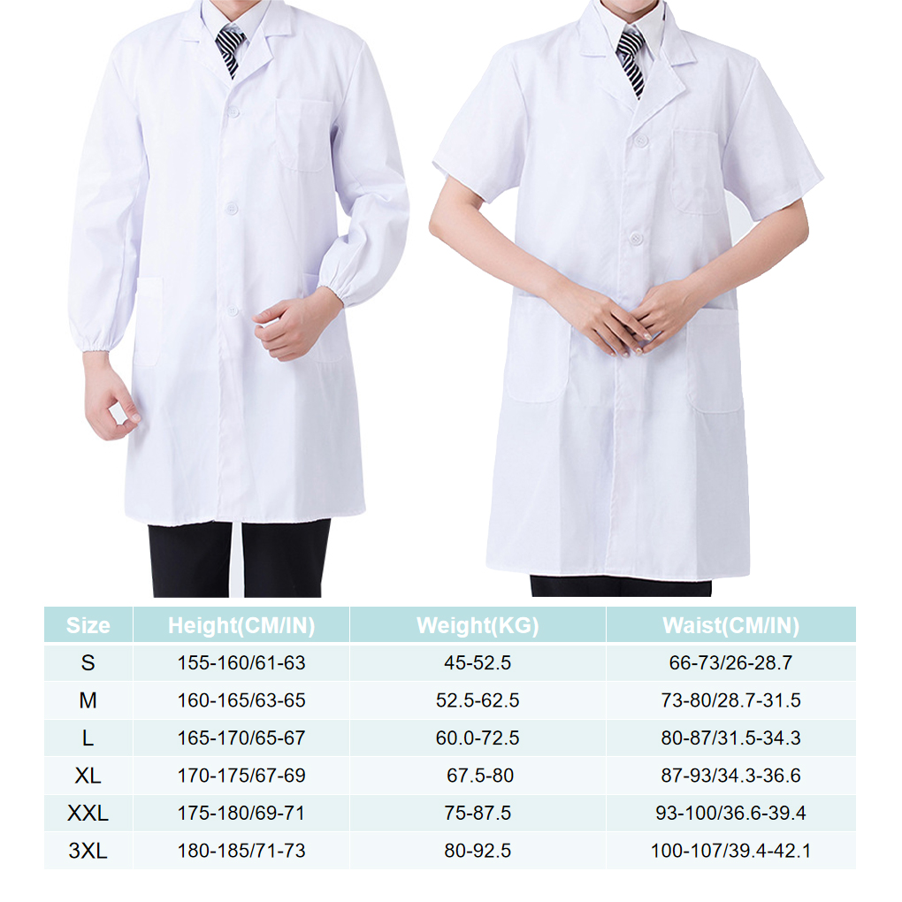 Laboratory Coat Pocket Long Sl - Medical Lab Coats ulasan dan harga