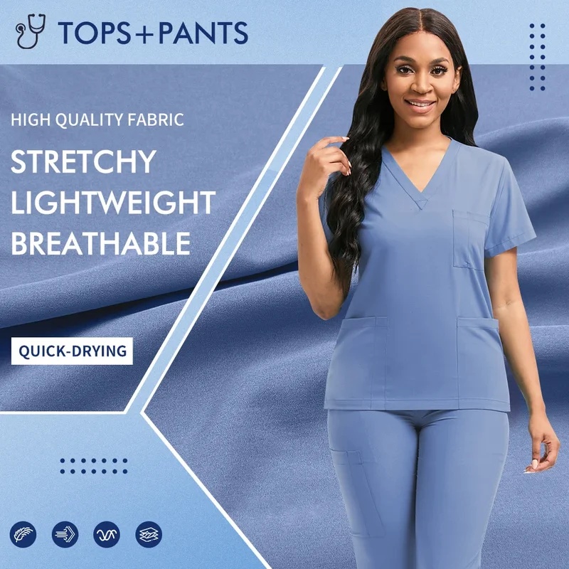COSWomen Medical Scrubs Set Nu - Medical Lab Units ulasan dan harga
