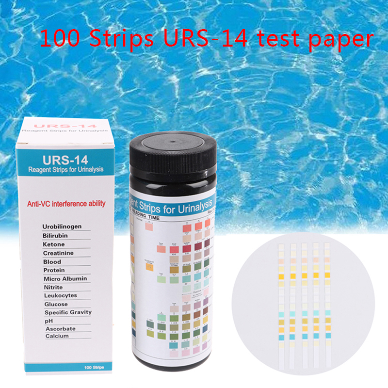 URS-14 100strips Urinalysis Re - Urinalysis Reagent Strip ulasan dan harga