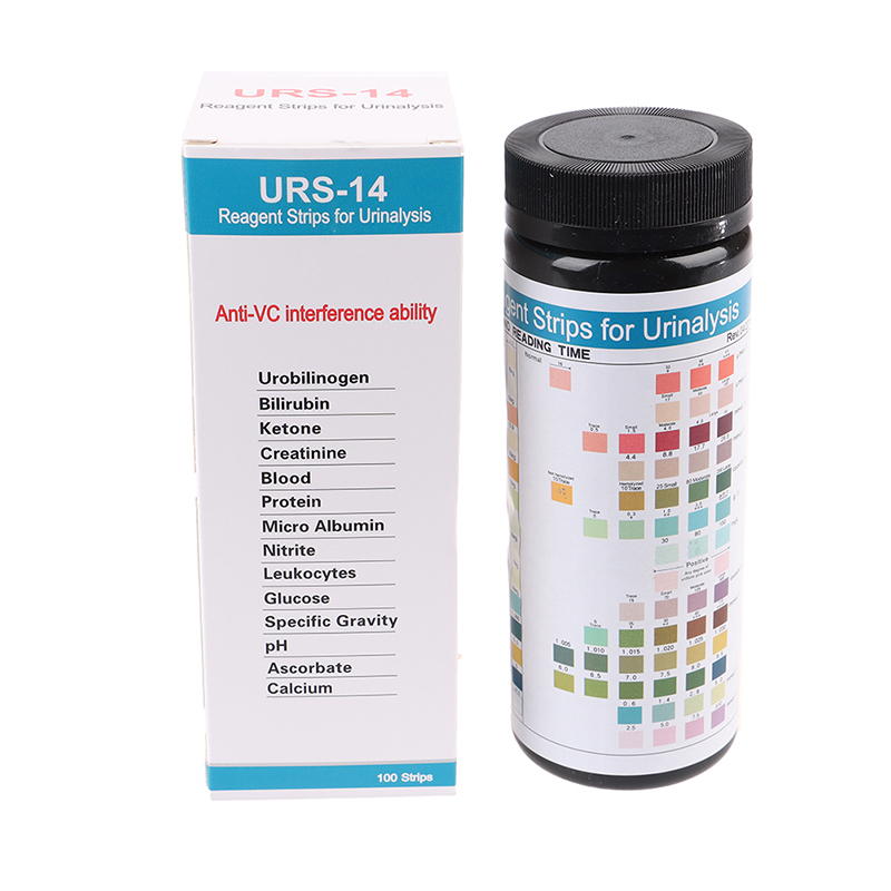 URS-14 100strips Urinalysis Re - Urinalysis Reagent Strip ulasan dan harga
