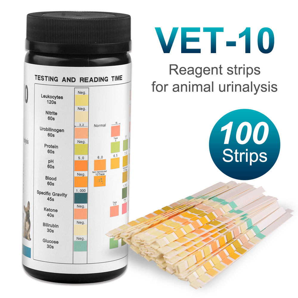 10-Parameter Cat & Dog Urine T - Urinalysis Reagent Strip ulasan dan harga