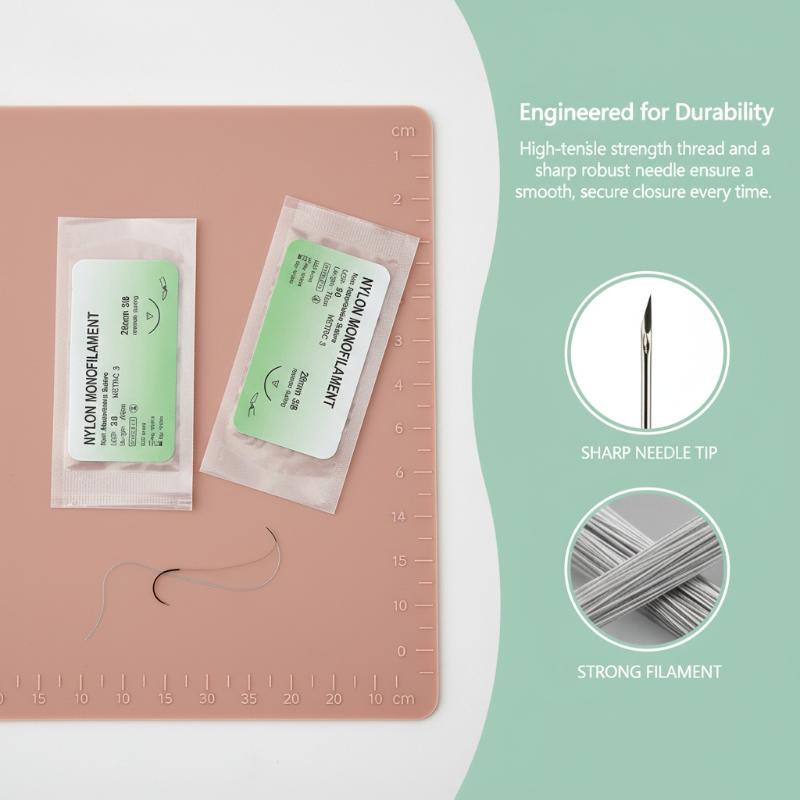Nylon Monofilament Suture Kit  - Medical Lab Kit ulasan dan harga