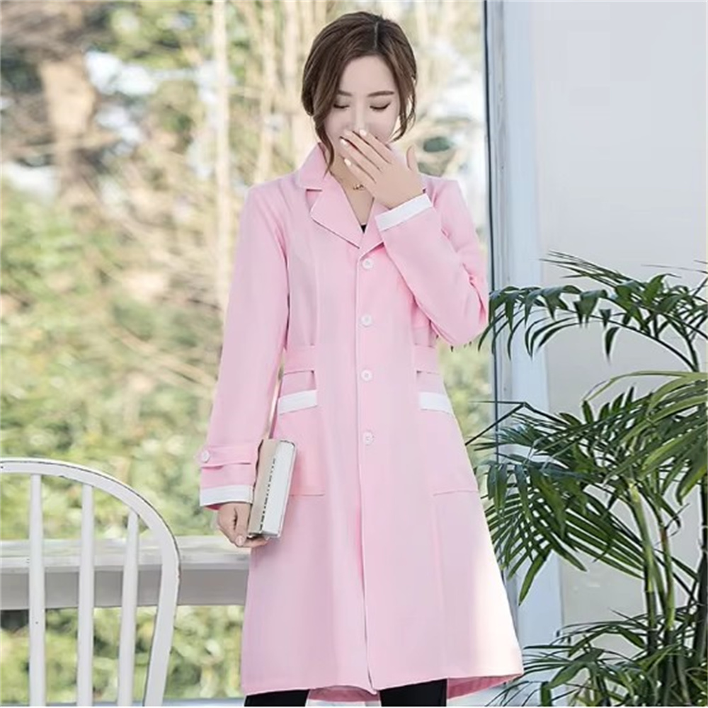 High grade gray solid color sl - Medical Lab Coats ulasan dan harga
