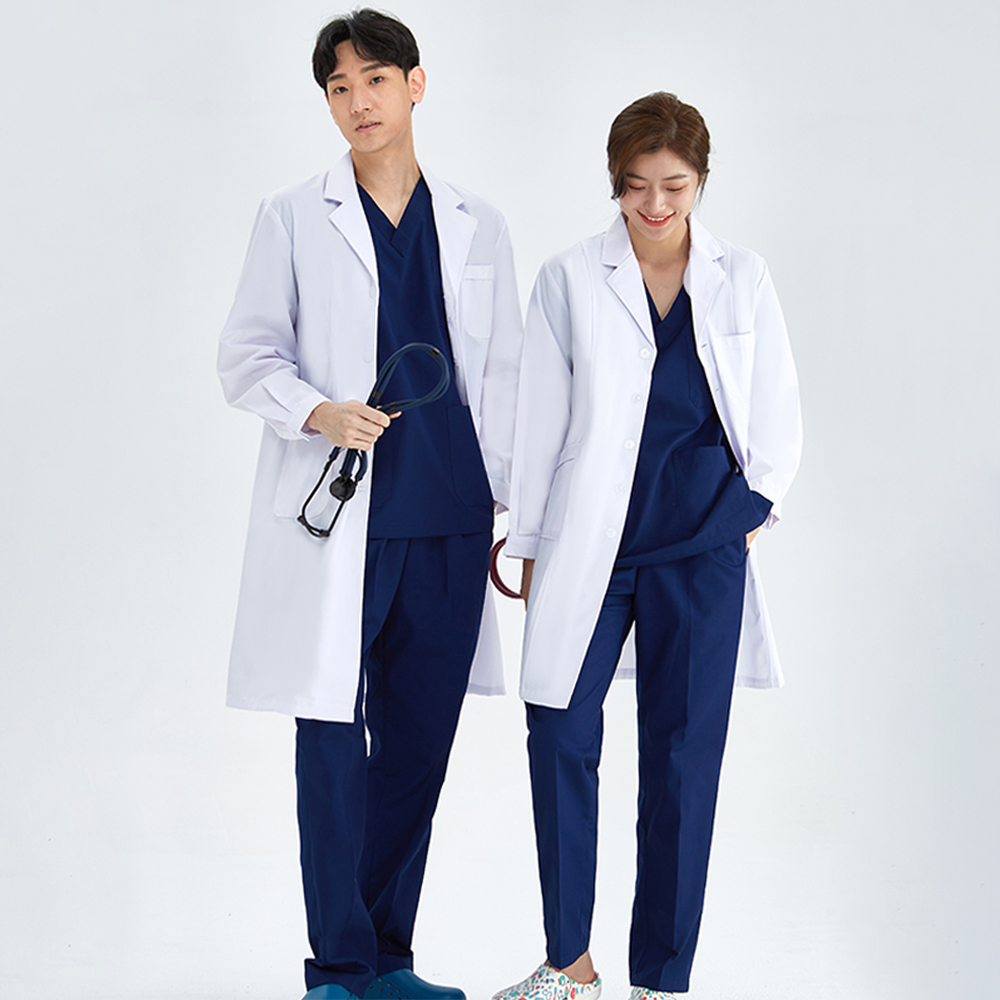 Unisex White Coat Lab Coat Hos - Medical Lab Coats ulasan dan harga