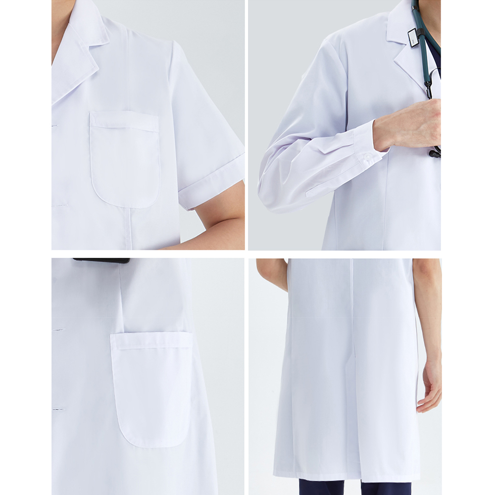 Unisex White Coat Lab Coat Hos - Medical Lab Coats ulasan dan harga