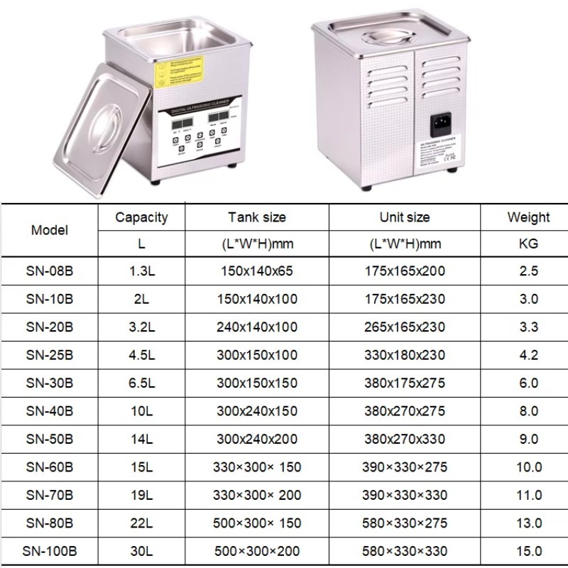 SN-08B 1.3L Electric Ultrasoni - Medical Lab Ultrasound ulasan dan harga